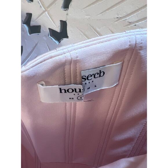 House of CB Alma Blush Pink Satin Corset Midi Dress Size S Small - Picture 6 of 9